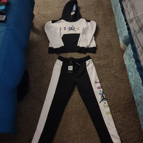 Jordan Matching Sets Black And White Jordan Multi Color In The - Main Image